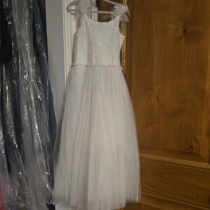 Chic White Tulle Dress